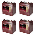 Trojan T-875 8V 170Ah Flooded Lead Acid GC2 Deep Cycle Battery x4