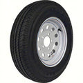 Loadstar 32147 14  ST205/75R-14 KR03 Radial Tire & White with Stripe Modular Wheel (Rim) Assembly with 1760 lb. Max Load Max Load