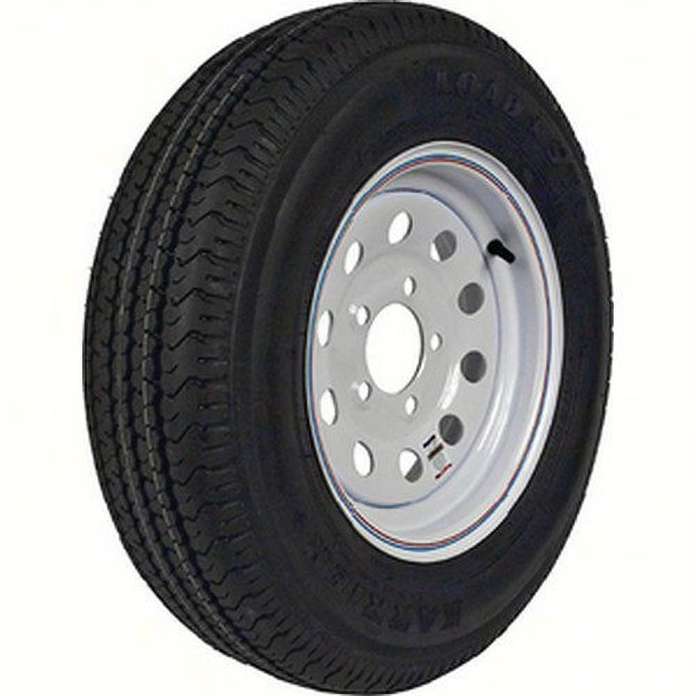 Loadstar 32147 14  ST205/75R-14 KR03 Radial Tire & White with Stripe Modular Wheel (Rim) Assembly with 1760 lb. Max Load Max Load