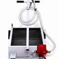 Heavy Duty 15 Gallon Oil Drain Pan with T-Handle Efficient Spill-Proof Design