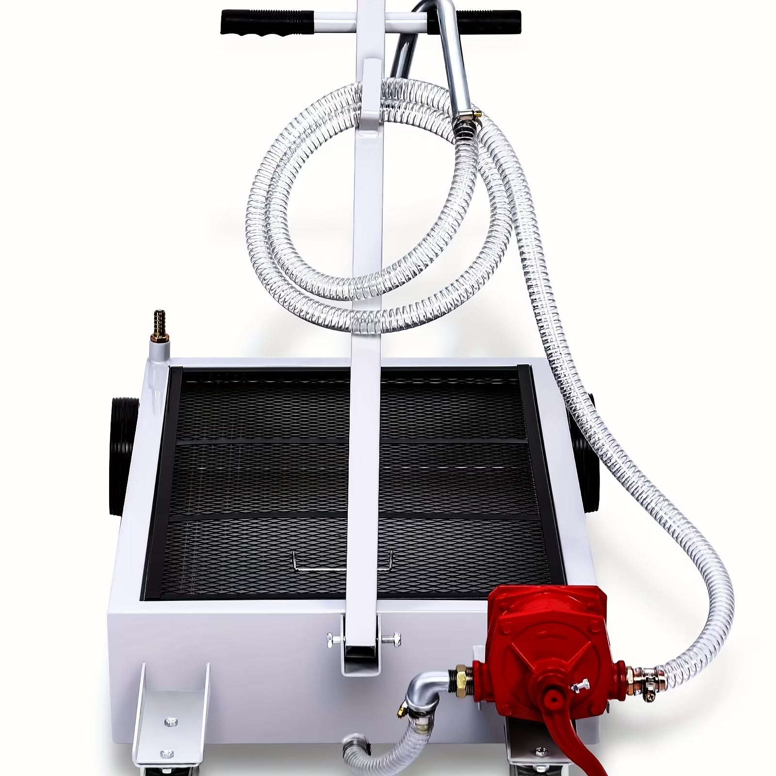 Heavy Duty 15 Gallon Oil Drain Pan with T-Handle Efficient Spill-Proof Design