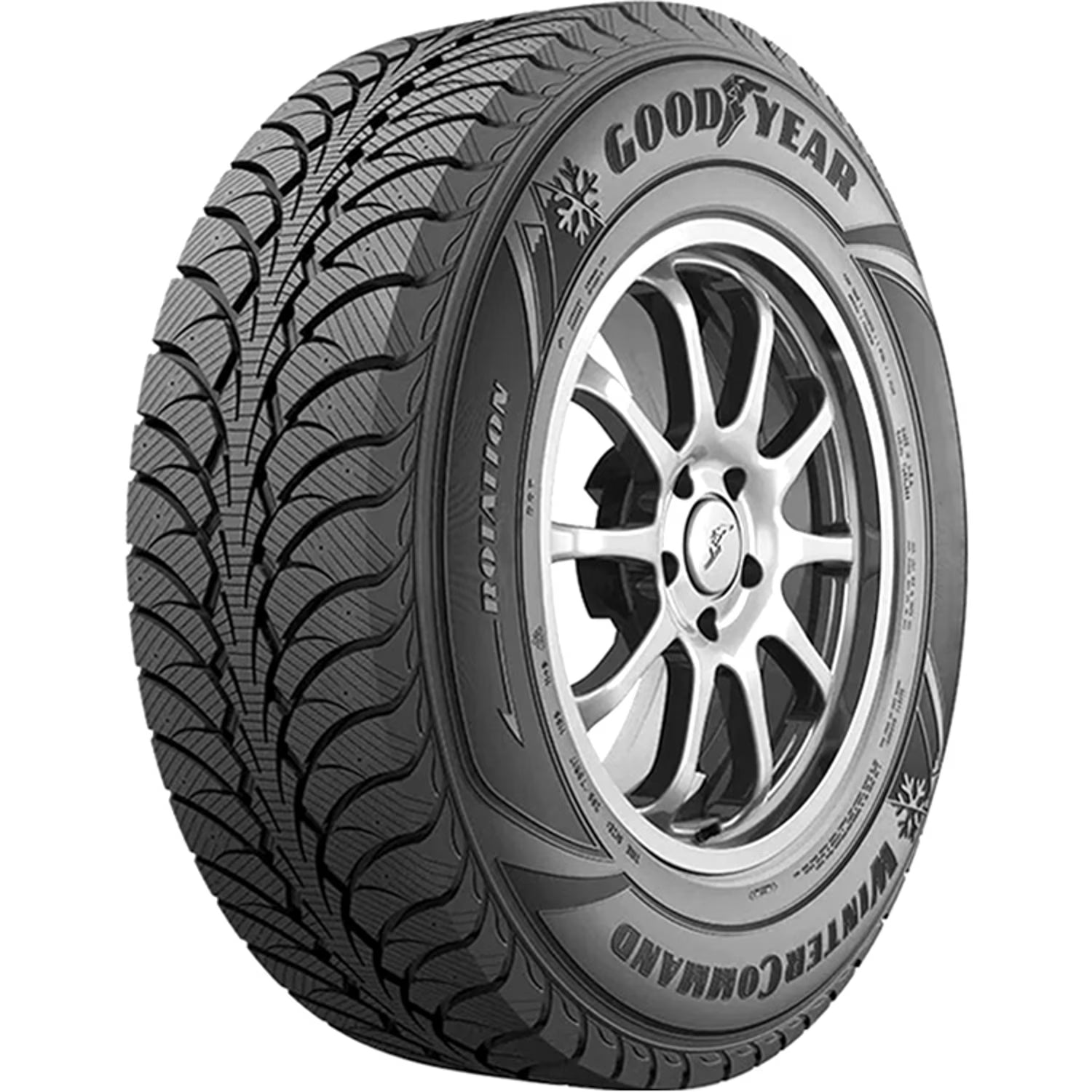 Goodyear WinterCommand SUV 265/50R20 107T Snow Winter Tire Fits: 2014-15 Jeep Grand Cherokee Summit, 2019-20 Jeep Grand Cherokee Limited X