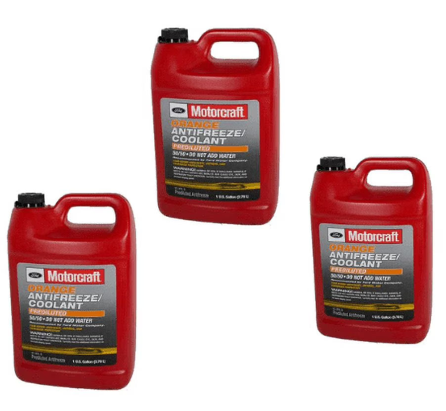 Engine Coolant Antifreeze Motorcraft Orange/Yellow Pre diluted Pack of 3 MPN #VC13DLG