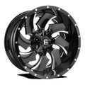 Fuel 1PC Aluminum Rim D574 CLEAVER 20X9in Gloss Black Milled Finish, D57420908250