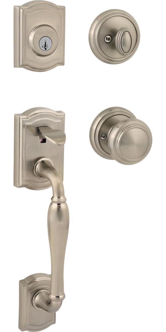 180WYHxATK RDB 15 SMT RCAL RCS CP Wesley Handleset with Alcott - Satin Nickel