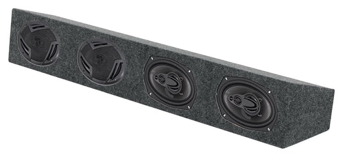 (4) Rockville RV69.4A 6x9  1000w 4-Way Car Speakers+Quad Speaker Enclosure Box