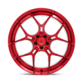 Asanti Black Cast Aluminum Rim AB37 22X9 5X120 C-RED 32MM, ABL37-22905232RD