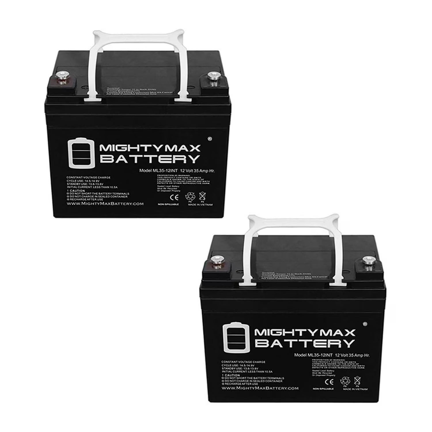12V 35AH INT Battery Replaces Mobility Butler Wheelchair - 2 Pack