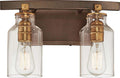 3552-588-Minka Lavery-Morrow - 2 Light Bath Vanity Approved for Damp Locations in Traditional Style - 9.25 inches tall by 14.25 inches wide