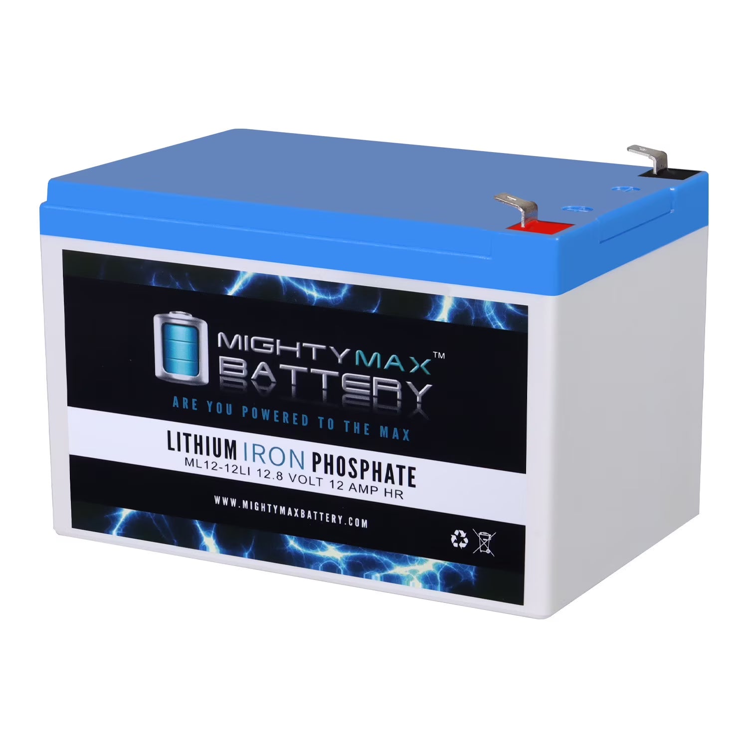 12V 12Ah Lithium Replacement Battery for Pride Mobility BATLIQ1013