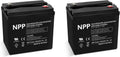 NP6-225Ah (2 Pcs) 6V 225Ah Golf Cart AGM Deep Cycle Rechargeable Battery, Pallet Jack, Ideal for Trolling Motor, RV, Marine, Wheelchair, Camping and Sightseeing Car