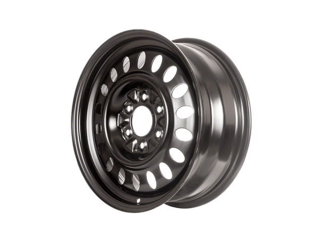 Steel Wheel - Black - 17 x 7 Inch - 6 Lug - Compatible with 2002 - 2009 Chevy Trailblazer 2003 2004 2005 2006 2007 2008
