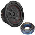 Kicker 48CWRT674 CompRT 6.75  Subwoofer, DVC, 4-ohm - Includes Speaker Wire