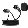 KFFKFF EV Charger Extension Cable, 32Amp 21 ft J1772 Cord Compatible with 120V-240V SAE J1772 Electric Vehicle Chargers, Level 1/Level 2 IP66 Durable Charging Cable with Portable Carrying Bag