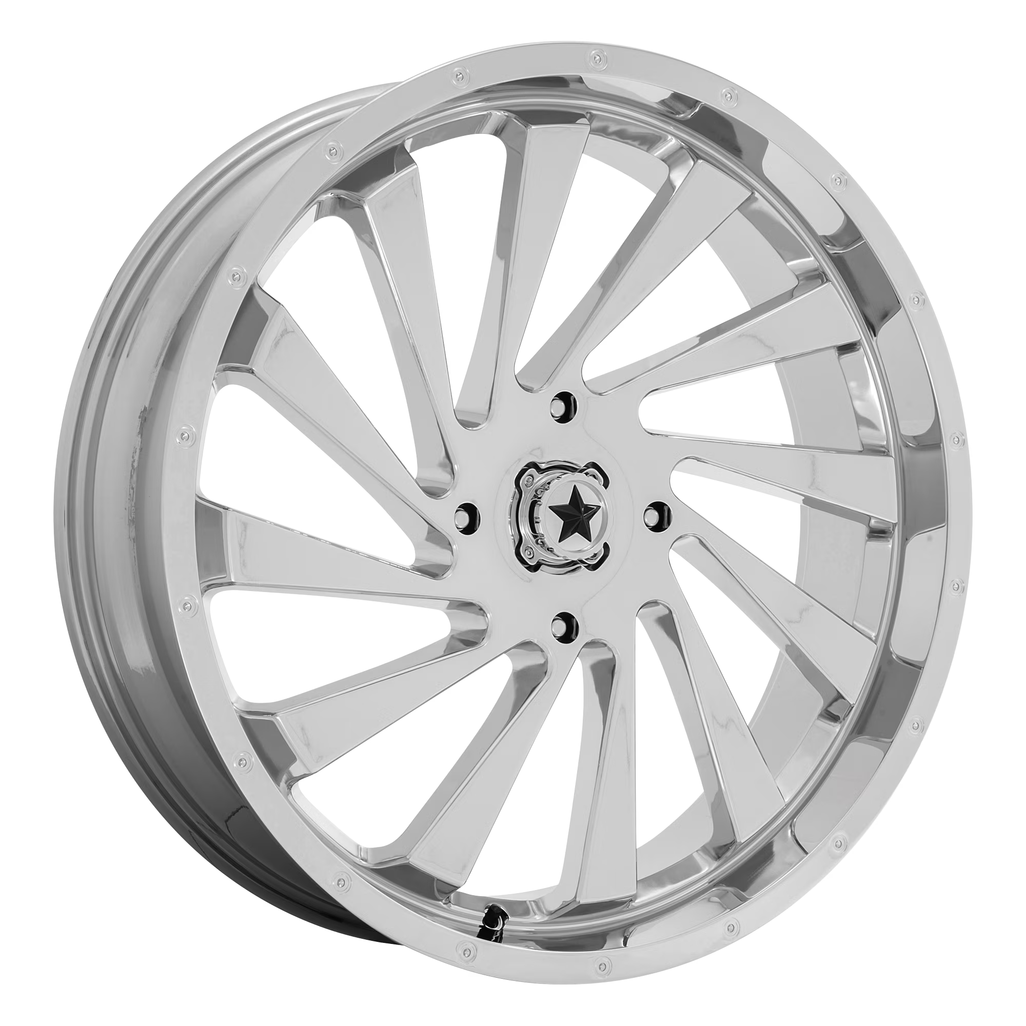 Msa Offroad Wheels M46 22X7 4X137 False 66.56Cb Chrome Wheel