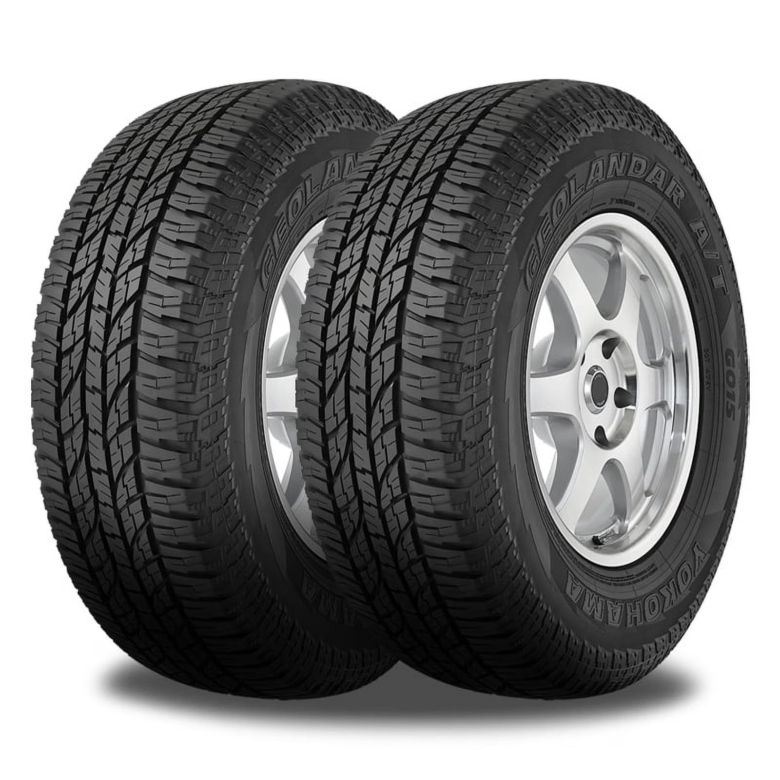 2 Yokohama GEOLANDAR A/T G015 235/55R18 104H All Terrain 60000 Mi Warranty 600AB 110101675 / 235/55/18 / 2355518