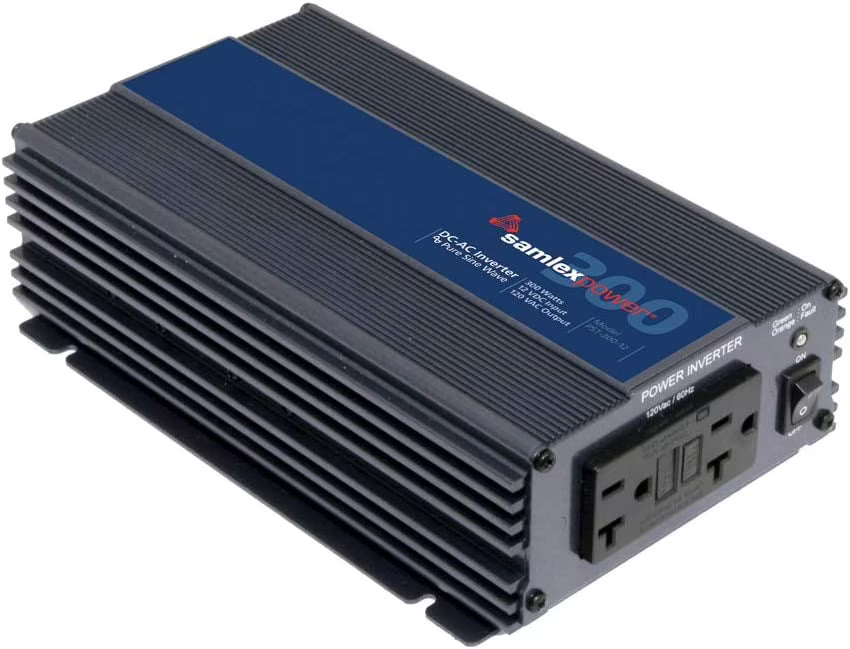 samlex america pst-300-12 pure sine inverter, 12v, 120 vac, 300w