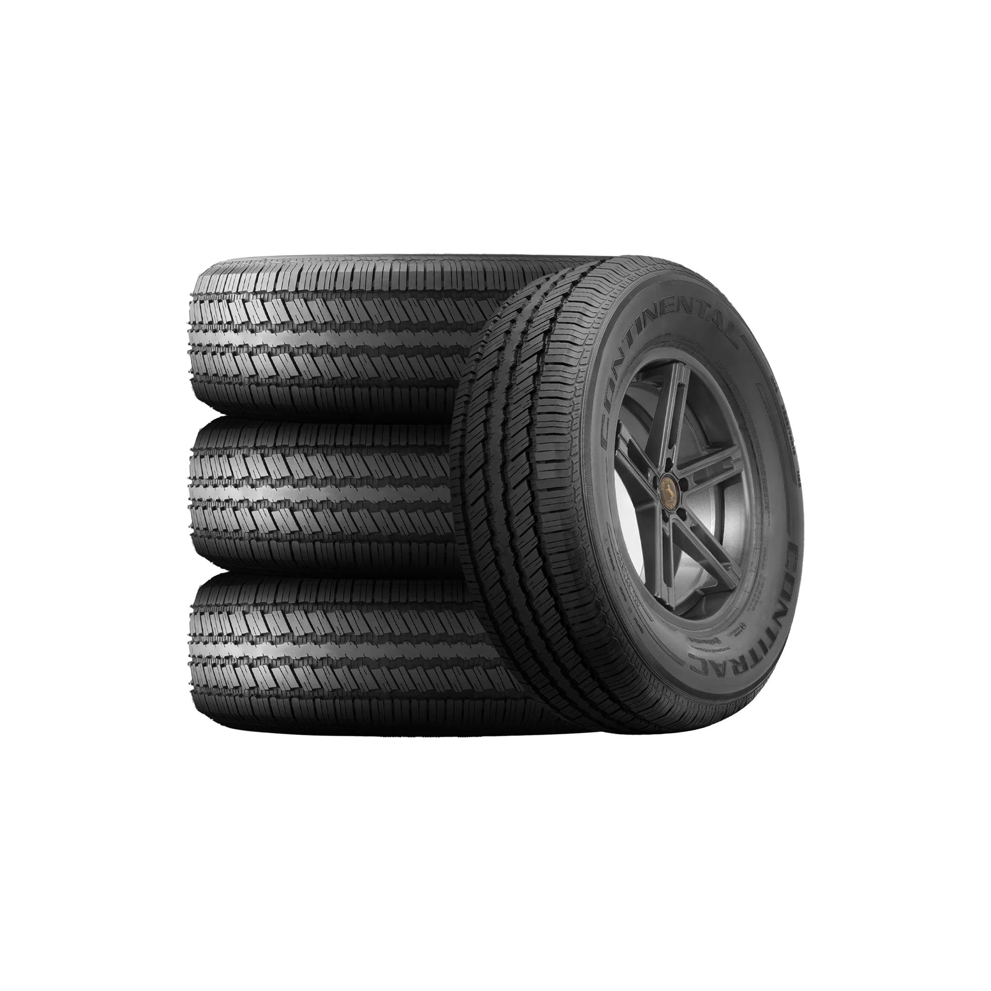Set of 4 Continental ContiTrac P235/70R16 104T Tires Fits: 2004-07 Honda Pilot EX-L, 2013 Ford Explorer Sport