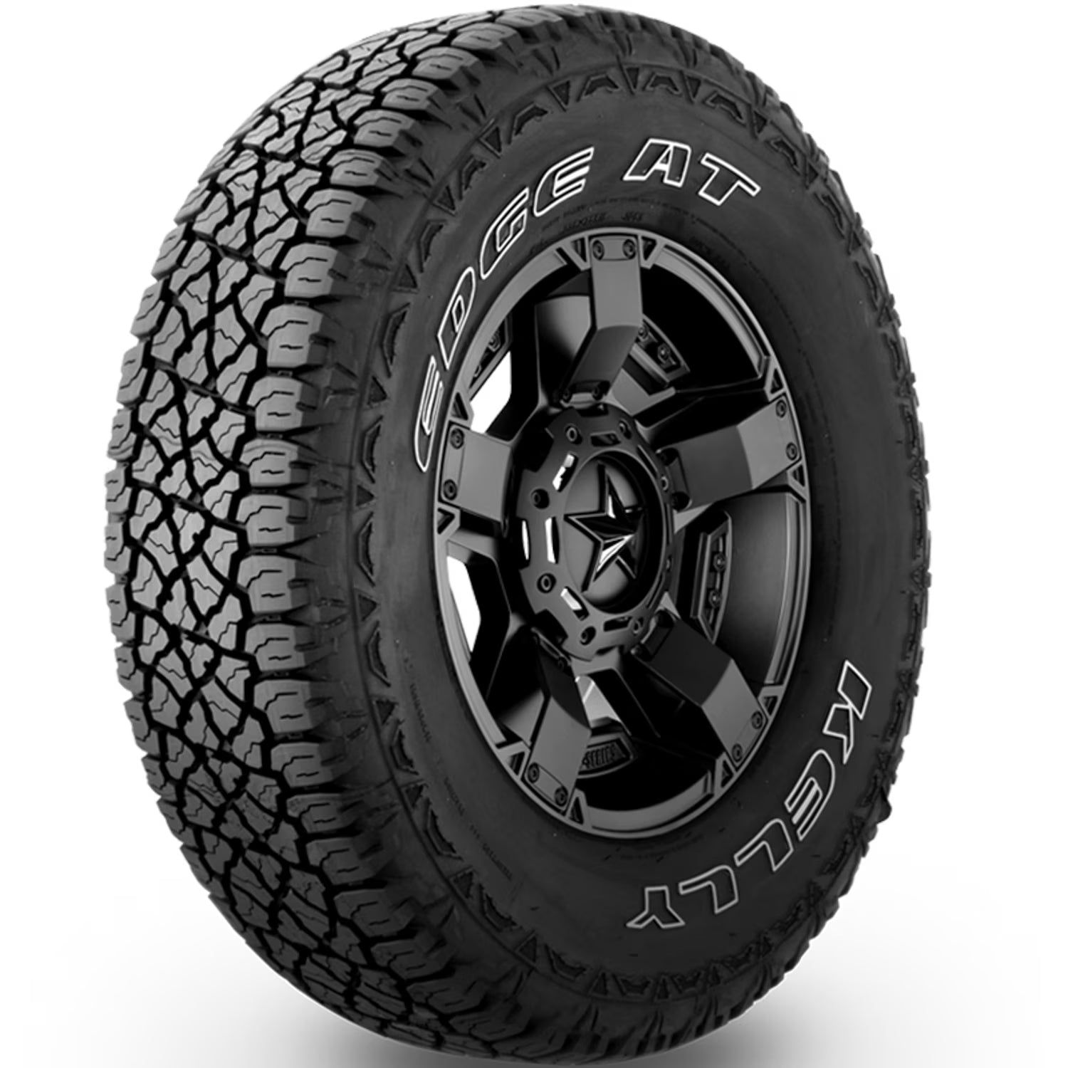 Set of 4 (FOUR) Kelly Edge A/T 265/65R18 114S AT All Terrain Tires Fits: 2015 Chevrolet Silverado 1500 LTZ, 2009-13 Chevrolet Silverado 1500 Hybrid