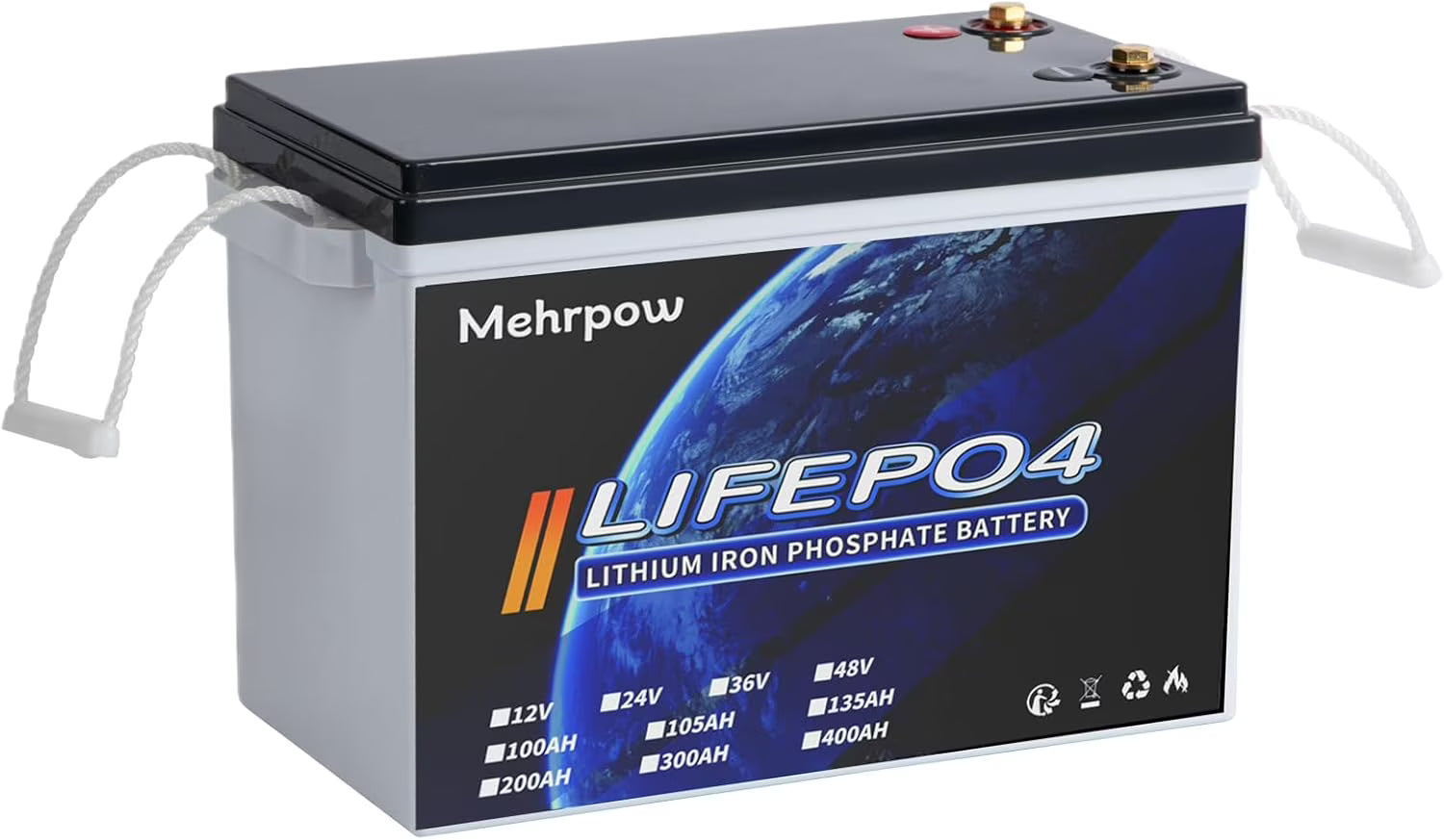 12V 300Ah LiFePO4 Lithium high-capacity MINI Battery Bluetooth | 200A BMS, 8000 Cycles, 3840Wh, Low Temp Cutoff | Solar/RV/Trolling Motor, Marine, Off-Grid