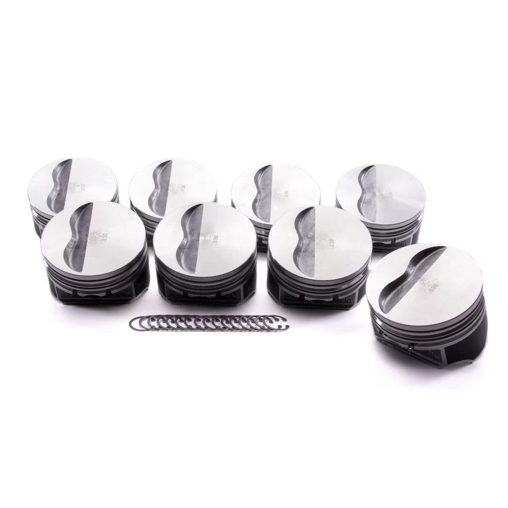 Kb Performance Pistons SBC Flat Top Piston Set 4.060 Bore -5cc