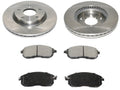 Front Brake Pad and Rotor Kit - Compatible with 2013 - 2019 Nissan Sentra 2014 2015 2016 2017 2018