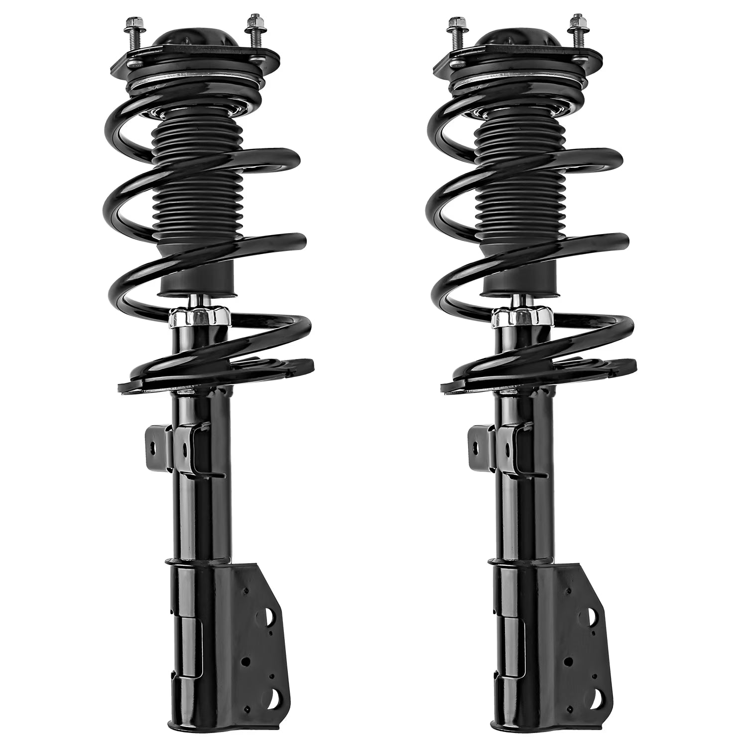 Detroit Axle - Front Struts for Buick 08-12 Enclave Chevy 09-12 Traverse 07-12 GMC Acadia 07-10 Saturn Outlook 2pc Struts w/Coil Spring 2007 2008 2009 2010 2011 2012 Replacement Ready Struts