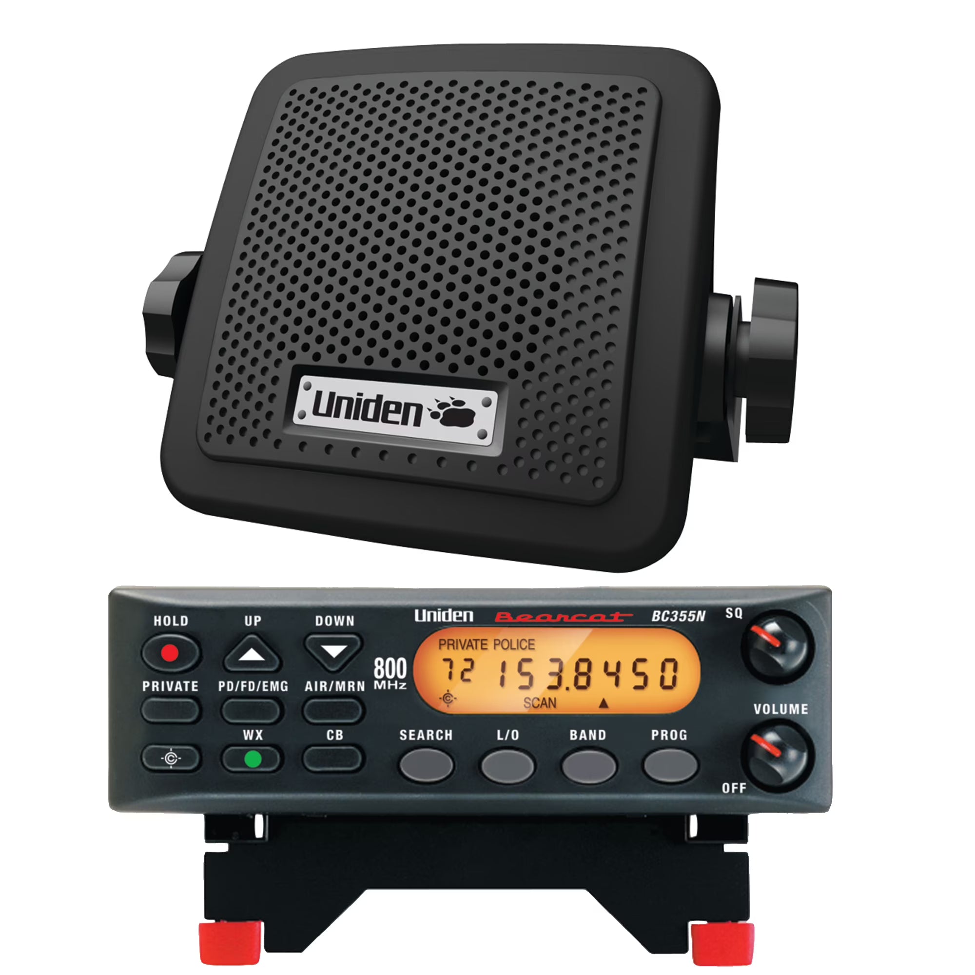 Uniden Bearcat BC355N 300-Channel Base and Mobile Scanner with Backlit Display and BC7 Speaker