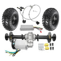 32  Golf Cart Rear Differential Axle Kit with Powerful 60V 3000W DC Brushless Motor 5000RPM For DIY Electric Vehicles ATVs, UTVs, Quads, Buggy, Dolly Carts, Trikes, Go Kart (23x7-10 Wheels)