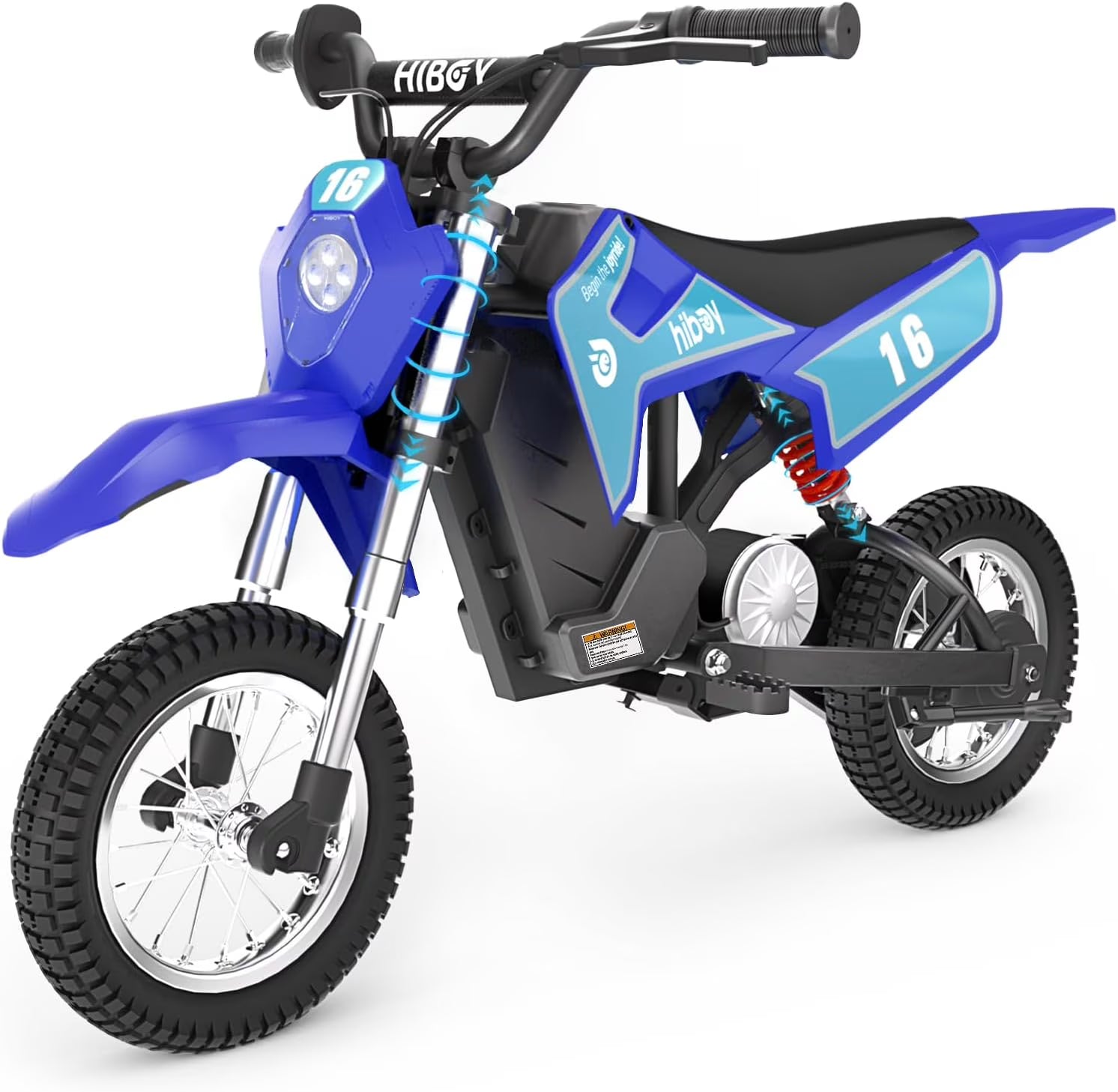 Hiboy DK1 Electric 300W Dirt Bike, for 3 Years to 13 Years - Blue