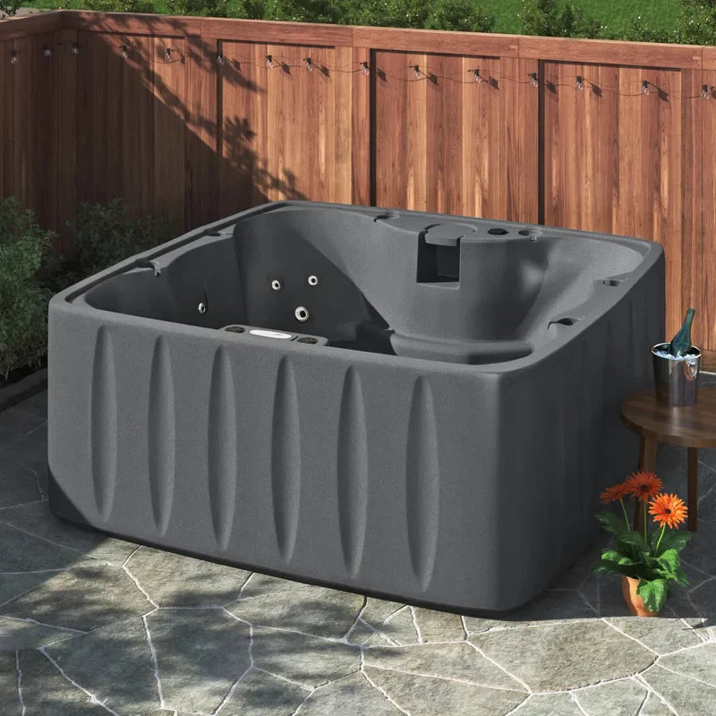 Aquarest Spas, Powered By Jacuzzi? Pumps 6 - Person 29 - Jet Square Plug And Play Hot Tub with Ozonator
