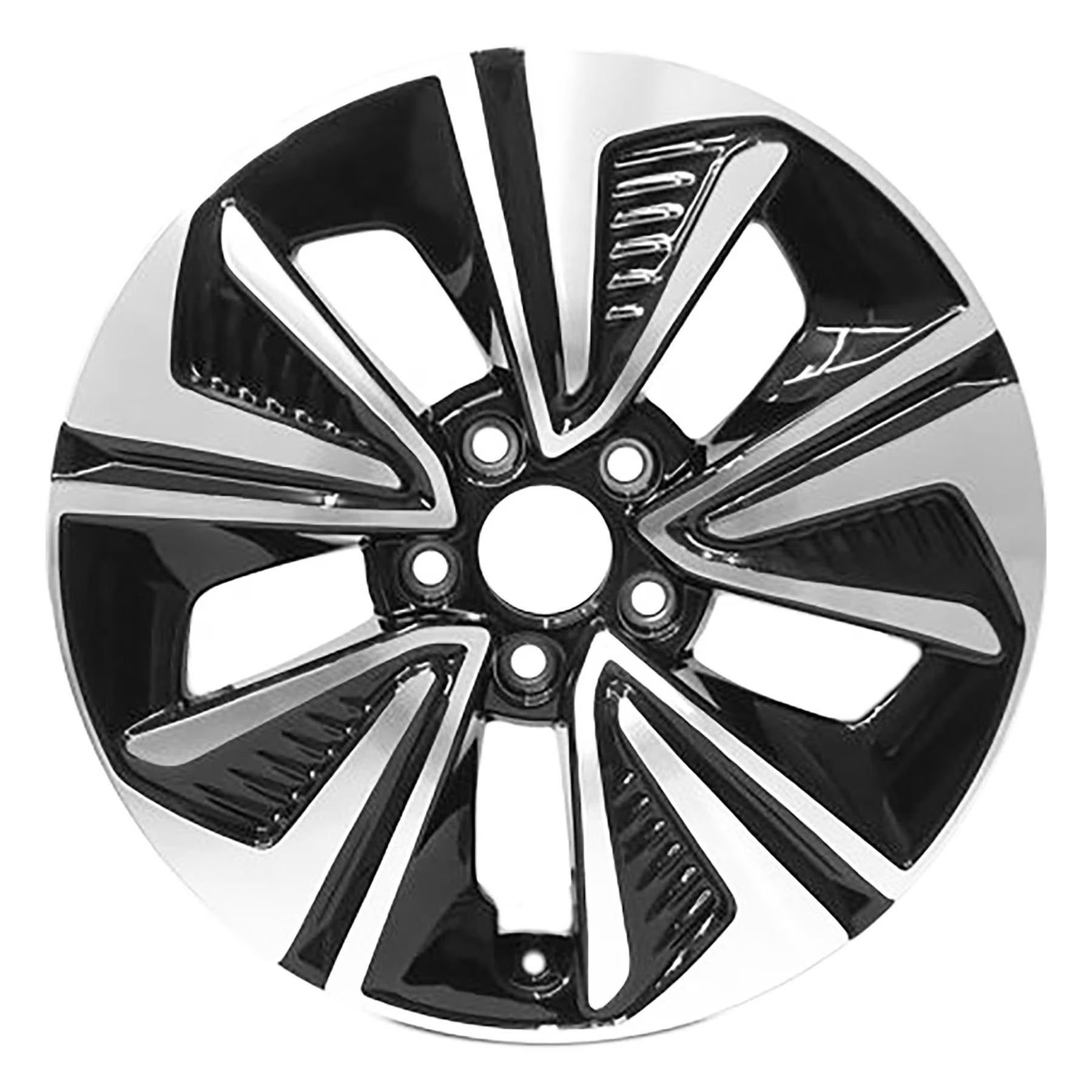 Remanufactured Machined and Painted Black Aluminum Wheel 17 x 7 42700TBAA92 fits 2016 Honda Civic DX Sedan 4-Door