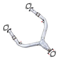 Stainless Steel Exhaust Front Flex Y-Pipe Fits 2009-2012 Infiniti FX35 3.5L & 2013 FX37 3.7L - Direct Fit