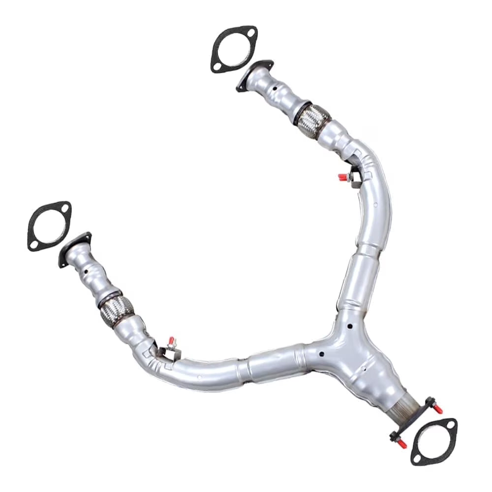 Stainless Steel Exhaust Front Flex Y-Pipe Fits 2009-2012 Infiniti FX35 3.5L & 2013 FX37 3.7L - Direct Fit
