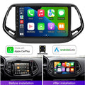 Eforcase 2+32G Car Stereo Radio for Jeep Compass 2017-2019, Support Wireless Carplay Android Auto 9  Touch Screen Android 13 Bluetooth GPS Navigation Car Player Radio