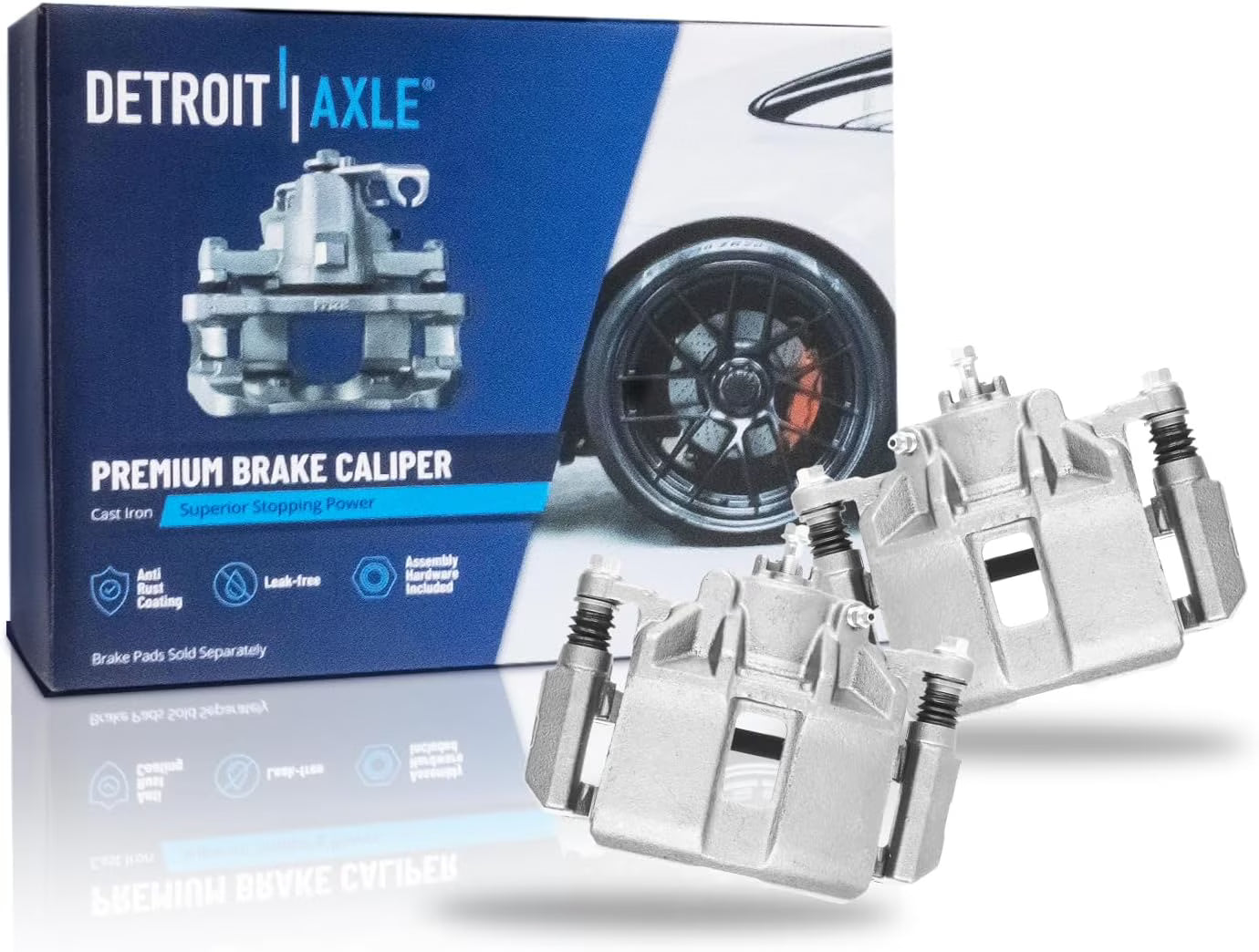 Detroit Axle - Front Disc Brake Calipers with Brackets Replacement for Acura CL TL TSX Honda Accord - 2pc Set