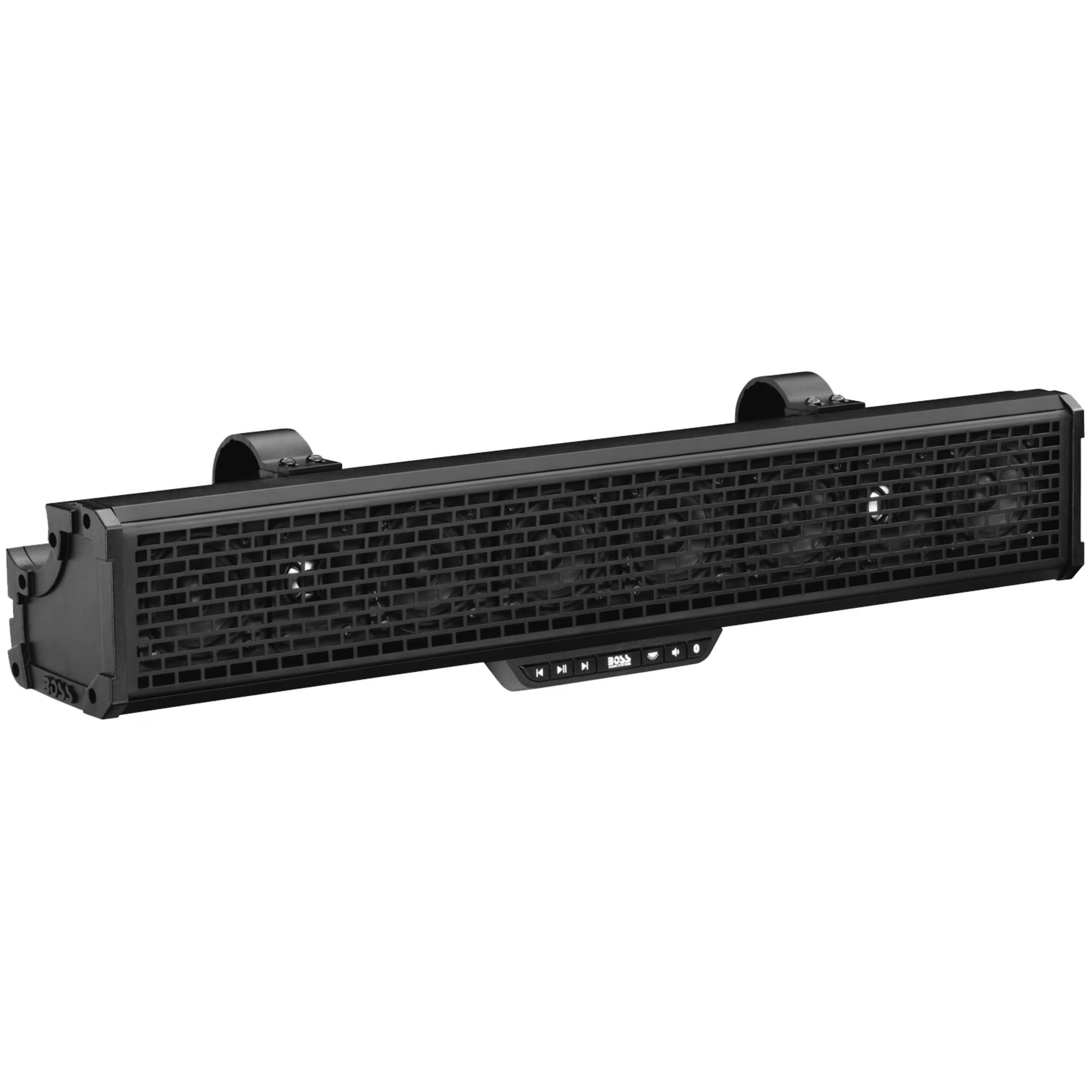BOSS Audio Systems BRT27A 27 inch ATV UTV Sound Bar Stereo Speakers - 3 inch Speakers, 1 inch Horn Loaded Tweeters, IPX5 Rated Weatherproof, Bluetooth, Full Range Audio, Amplified