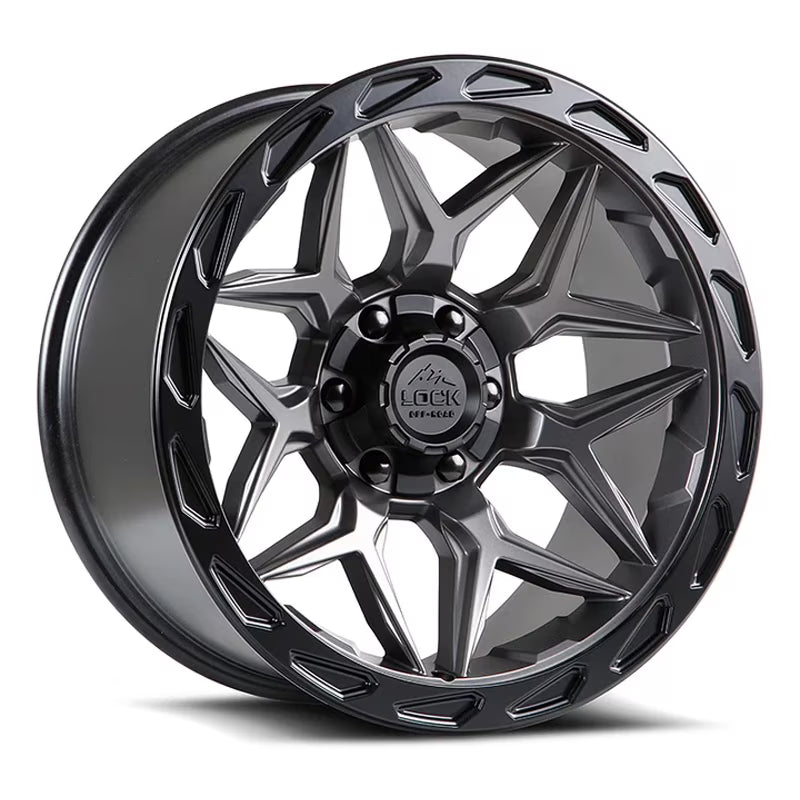 Lock Offroad Matrix Matte Gray Wheel 6x135/6x139.7 20x10 -18et Truck Suv Rim