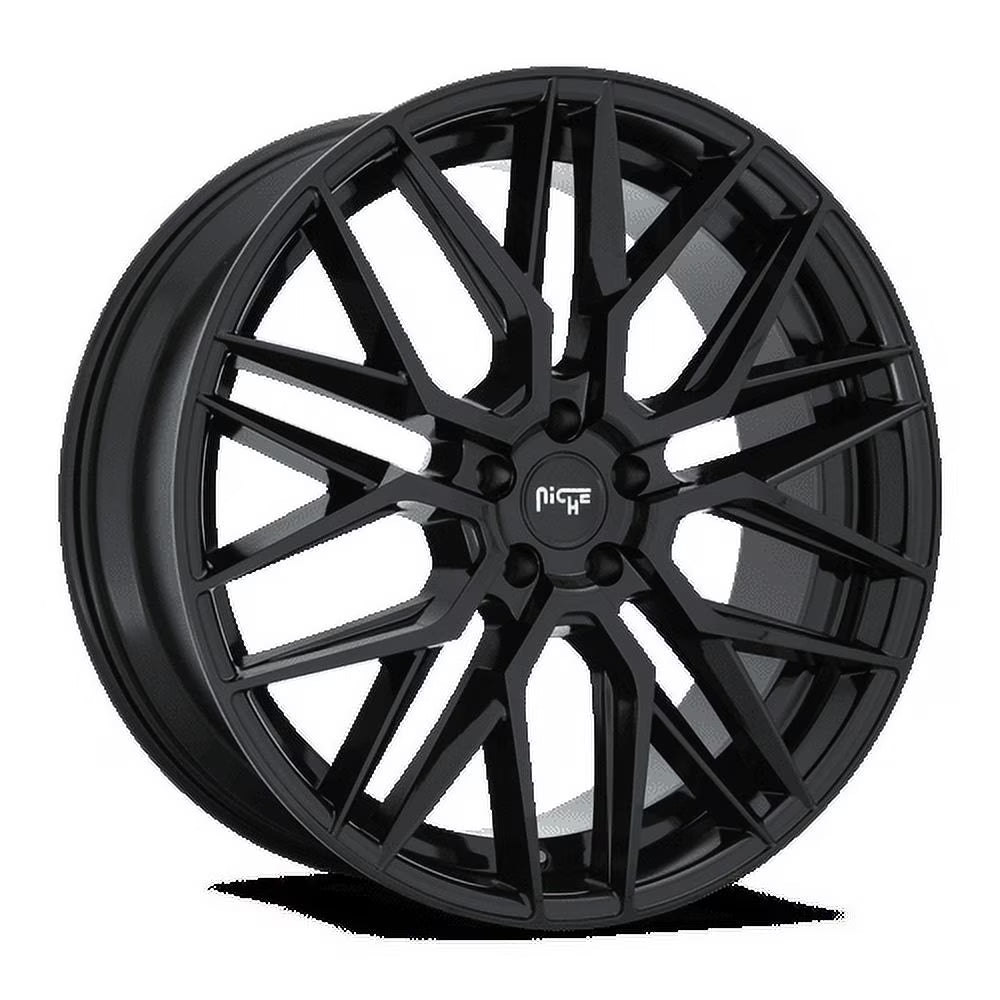 Niche 1PC Aluminum Rim M224 GAMMA 24X10in Gloss Black Finish, M224240011+35