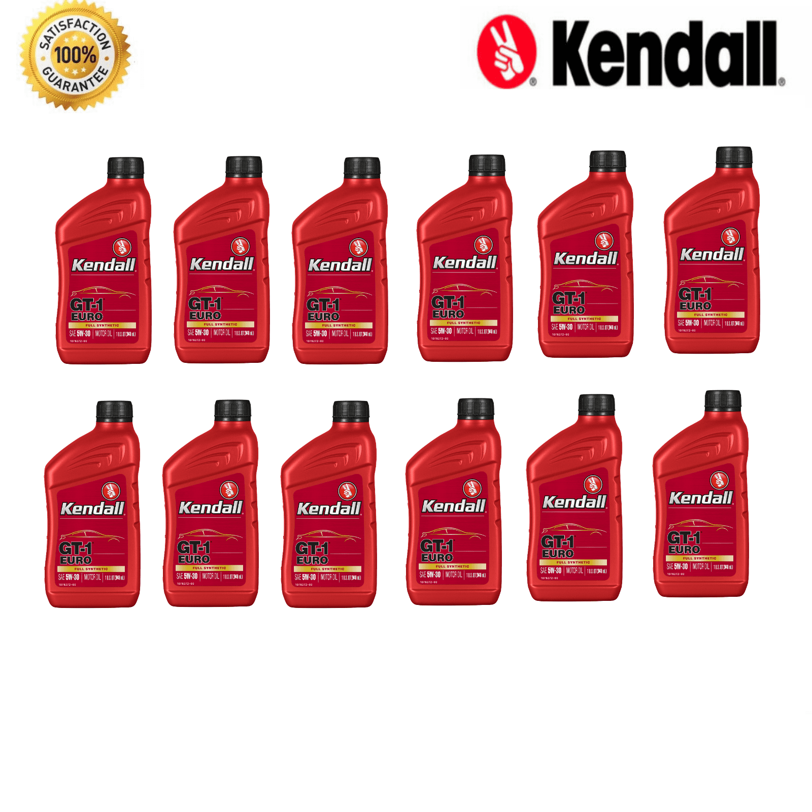 Kendall GT1 Max Liquid Titanium Full Synthetic Motor Oil 5W-30, 12 qt