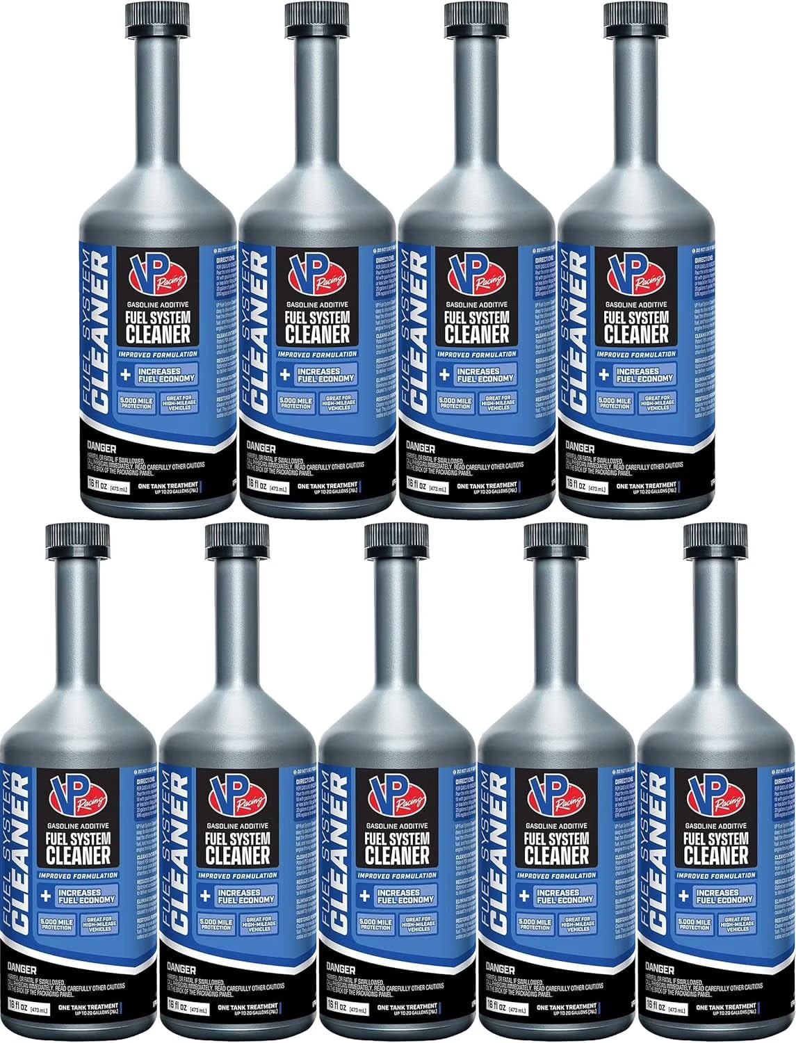 VP Racing 2805, Fuel System Cleaner with RP21-16 Ounce (9 Pack)