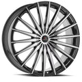 CAVALLO CLV-34 26X9.5 BLANK 18ET 87.1CB GLOSS BLACK & MACHINED WHEEL