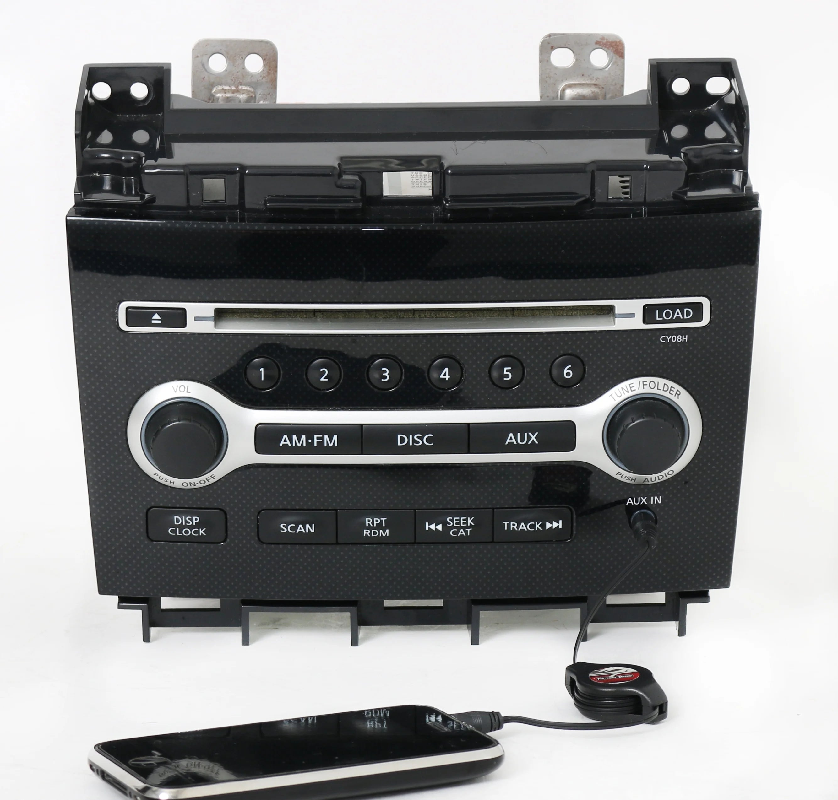 Restored 2011 Nissan Maxima Radio AM FM 6 Disc MP3 CD Player 28185ZX76A - Face CY08H (Refurbished)
