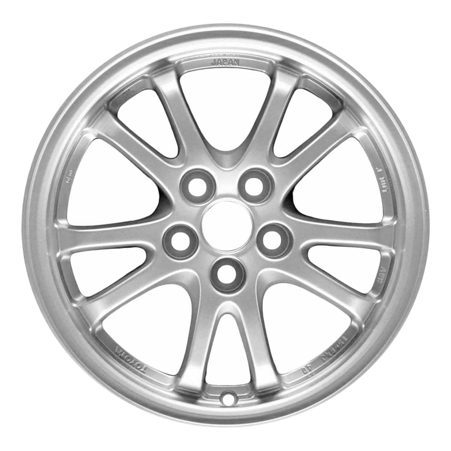 Remanufactured Painted Bright Silver Aluminum Wheel 15 x 6.5 fits 2016-2022 Toyota Prius