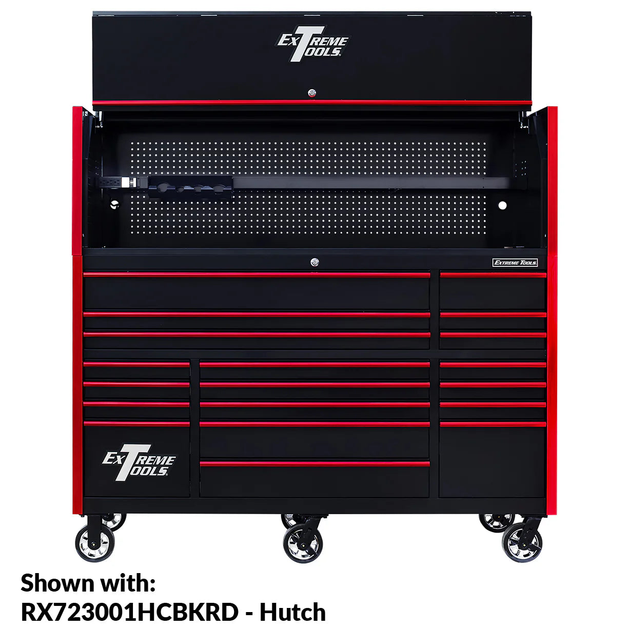 Extreme Tools 72¡å x 30¡å, 19 Drawer Roller Cabinet with 250 lbs. drawer slides, RX 250 Series