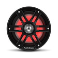 Rockford Fosgate M2-65B Color Optix 6.5?? 2-Way Coaxial Multicolor LED Lighted Marine Speakers - Black / Stainless (Pair)