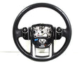 Pre-Owned 2014 Range Rover Sport Black Leather Steering Wheel w/ Controls OEM LKQ - Verify Specific Vehicle Fitment In Description - (Good)