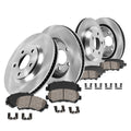 Callahan Brake Parts Brake Kit for Subaru Forester 2019-2022 Front and Rear Replacement Brake Rotors with Ceramic Brake Pads CLHCKO115456