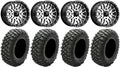 MSA Machined Brute 14  UTV Wheels 30  Crawler XG Tires Polaris RZR XP 1000 / PRO XP / Ranger XP 900/1000