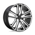Dub S255 Flex 24X10 5X127 10Et 78.1Cb Gloss Black Milled Wheel
